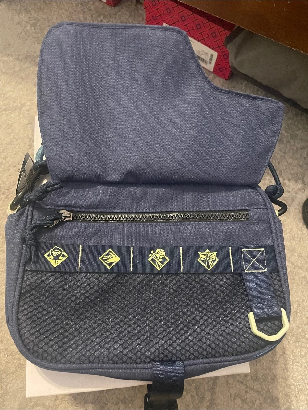Navy Messenger Crossbody